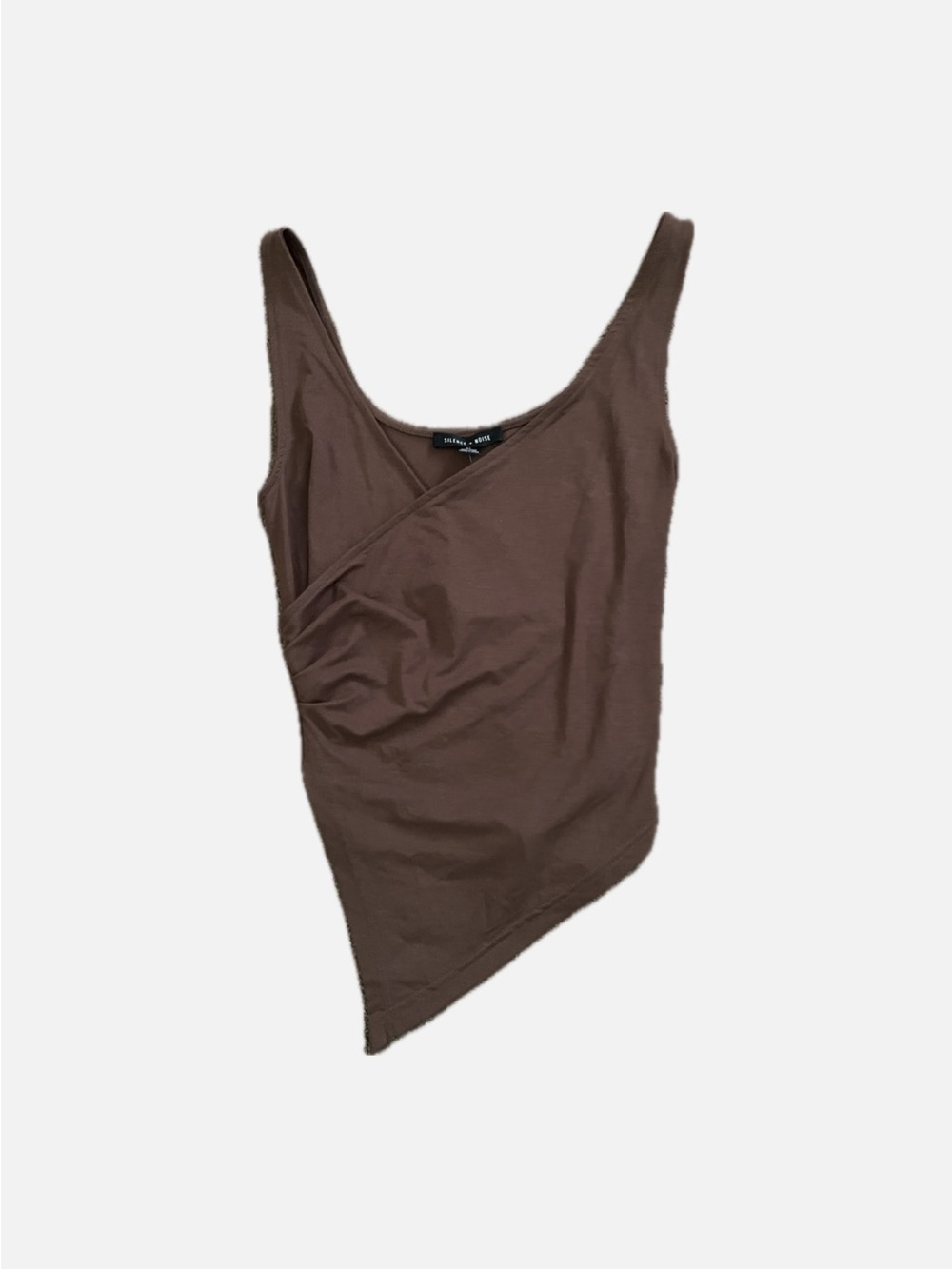 Urban Outfitters Brown Asymmetric Sleeveless Bodysuit